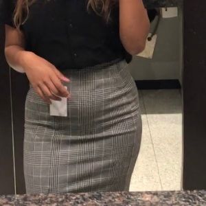 H&M jersey pencil midi skirt